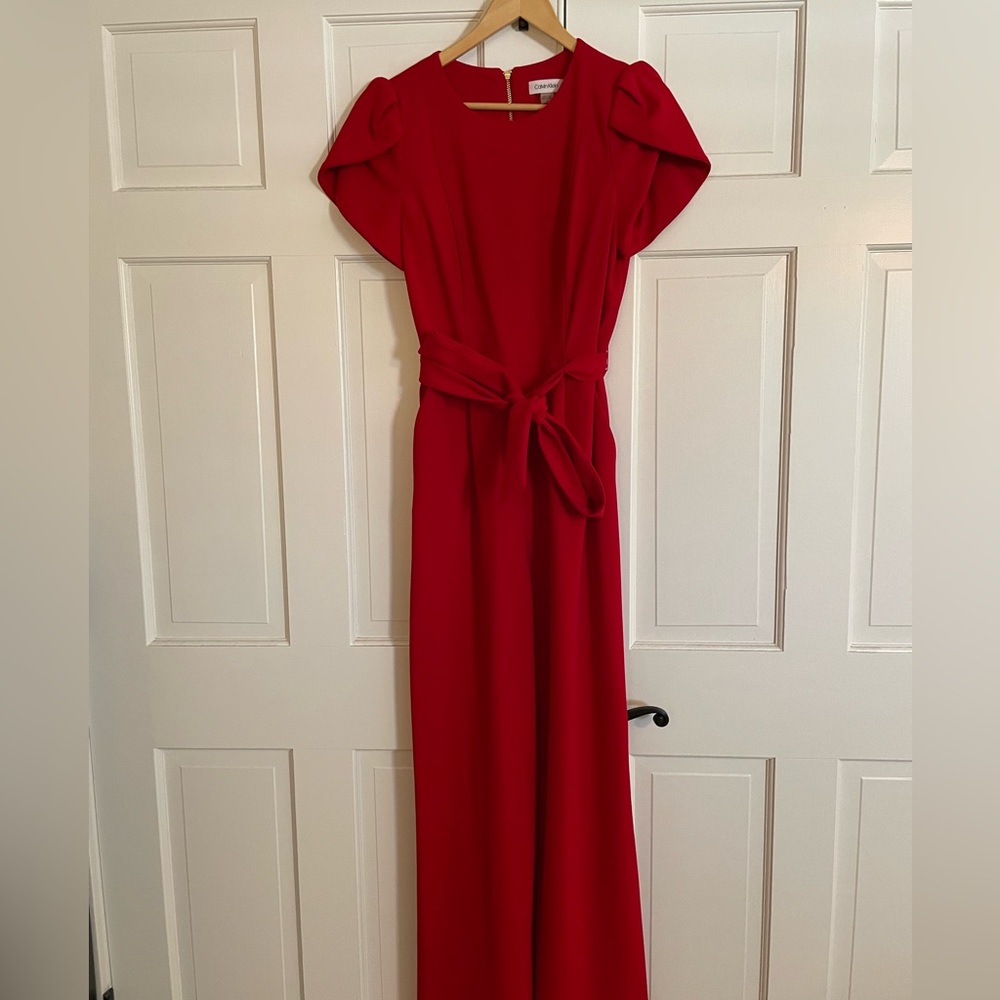 Calvin Klein Red Jumpsuit